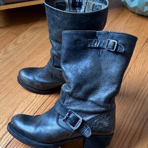 Frye Black Leather grey.